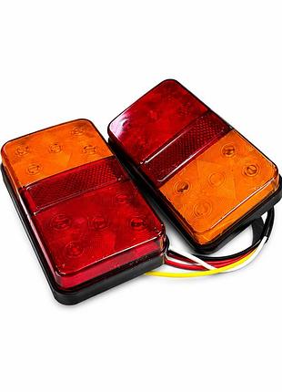 Комплект задніх led ліхтарів для причепа 12-24в