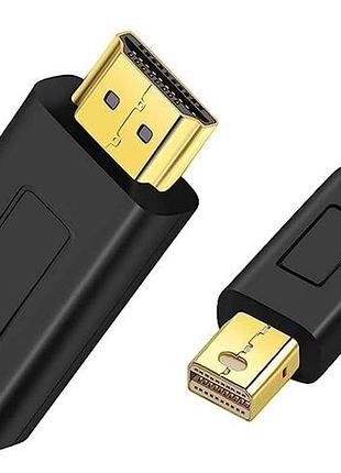 Кабель annnwzzd thunderbolt hdmi mini displayport hdmi сумісний з macbook imac surface pro моніторами та проєкторами 1m