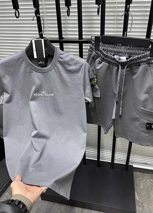 Костюм футболка і шорти stone island