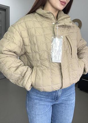 Куртка жіноча стьобана , колір мокко, 44,46,48 розміри