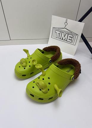 Crocs x shrek / classic clog крокси шрек тапки тапочки шреки