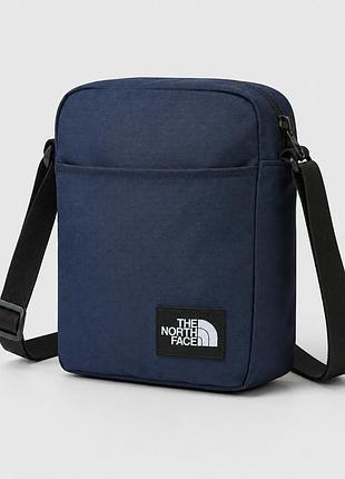 Барсетка the north face синя, сумка через плече зе норт фейс з кишенями, сумка чоловіча tnf