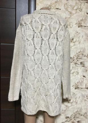 Ажурный нюдовый свитер с альпака,оверсайз h&m4 фото