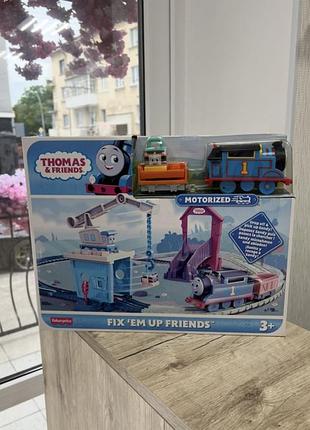 Ігровий набір thomas & friends fix ’em up friends з моторизованим паровозиком