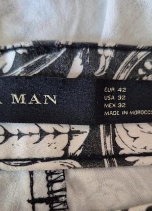 Брюки мужские zara, с принтом 4