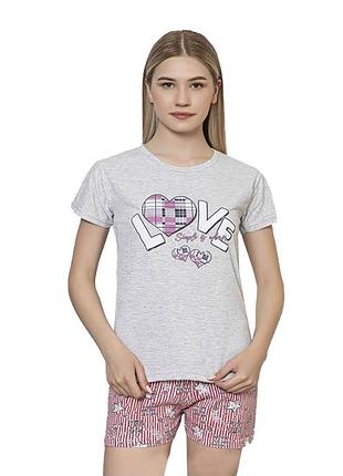 Пижама шорты и футболка c50716 xl