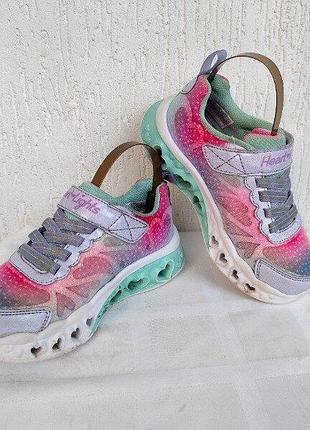 Кроссовки светящие skechers heat-light р.29
