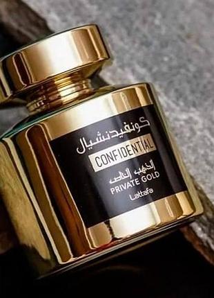 Парфуми lattafa perfumes confidential private gold