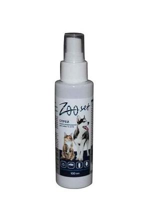 Спрей протипаразитарний д/собак та котів 100мл тм zoo set