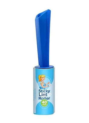 Валик для чистки универсальный спиральный с ручкой 40 листов тм sticky lint roller
