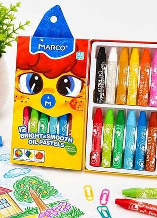 Пастель масляна 12кол. colorite, 1100ор-12св тм marco
