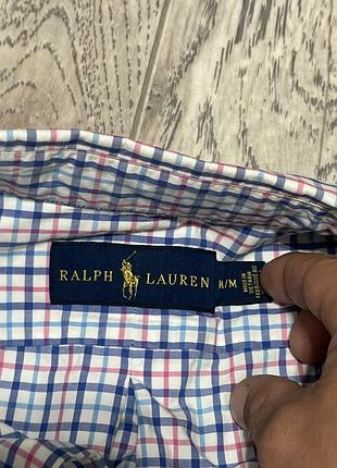 Сорочка ralph lauren у клітинку чоловіча з коротким рукавом
