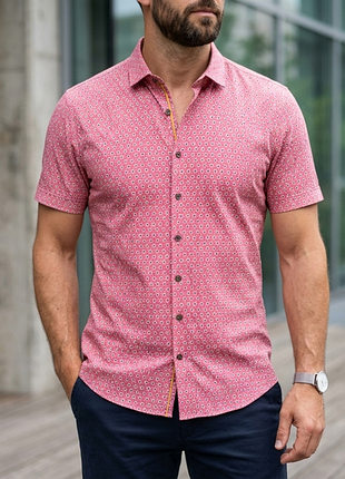 Сорочка\рубашка navyboot slim fit floral printed linen shirt