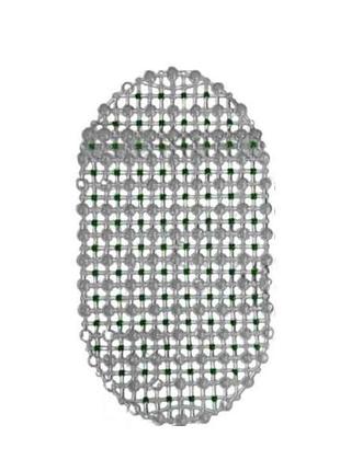Килимок для ванної кімнати 63*34см зелений крапка арт.6334-002 тм eco fabric
