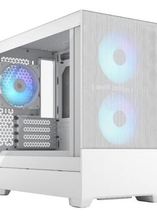 Компьютерный корпус miditower fractal design pop mini air rgb, белый, с прозрачной боковой панелью (tg), без бп