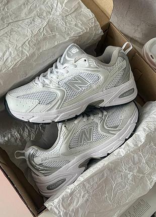 Стильні жіночі кросівки new balance 530 white/silver