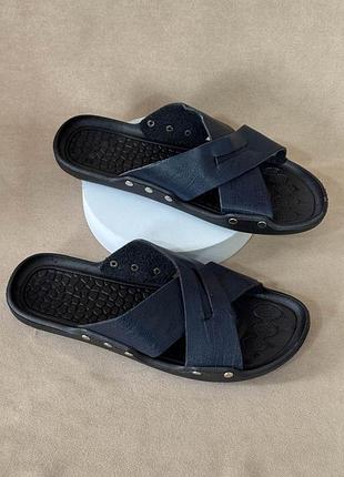 Шлепанцы мужские, цвет синий, 214ra100