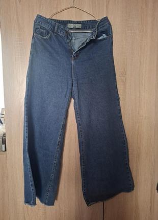 Трендовые широкие джинсы палаццо/кюлоты plus jean shop (туречна)