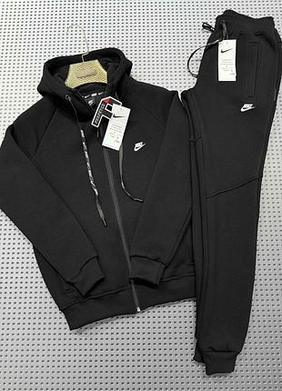 Костюм спортивний чоловічий на флісі nike в норму/батал/супербатал