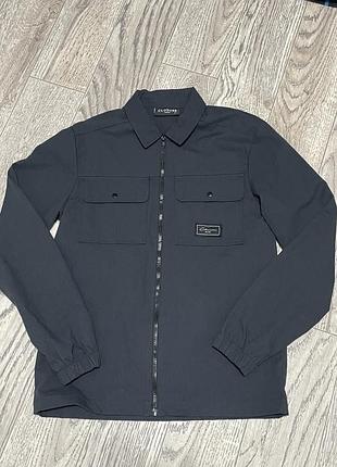 Куртка-сорочка closure london чорна overshirt чоловіча