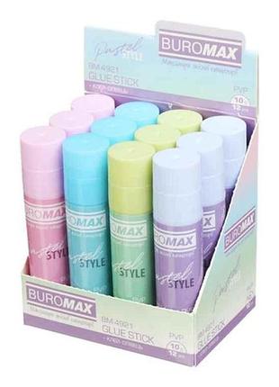 Клей-оливок pastel 10г pvp bm.4921 тм buromax