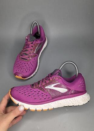 Жіночі бігові кросівки brooks glycerin 16 у фіолетовому кольорі