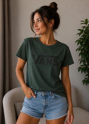 Футболка зелена vans