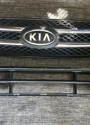 Решітка та нижня накладка радіатора kia ceed ed 2007-2009 (дорестайл)