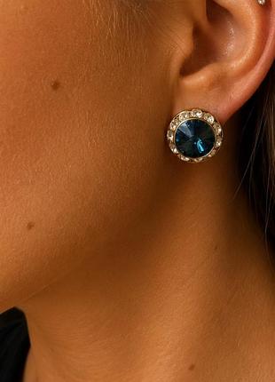 Сережки с кристаллами swarovski