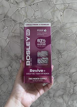Bosleymd revive+ densifying foam for women — це піна проти випадіння та для щільності волосся, розроблена спеціально для жінок
