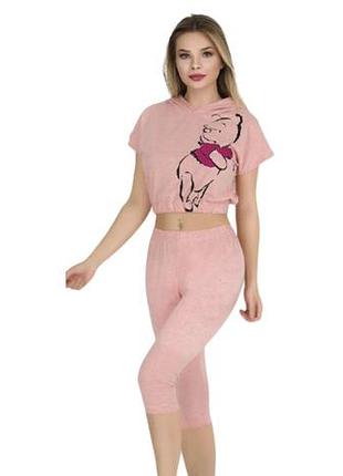 Домашній костюм пудровий kp05037 l/xl