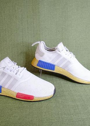 Adidas nmd_r1 у забарвленні og white gold кросівки для бігу оригінал! розмір 42 27 см