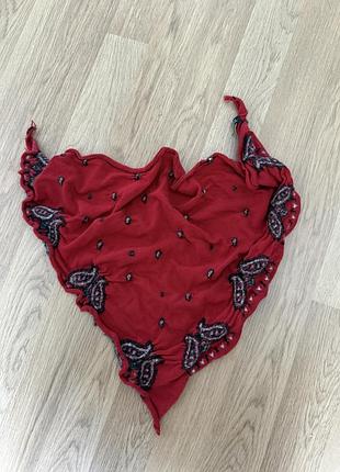 Платок под горло, бандана zara, хустка, шарф