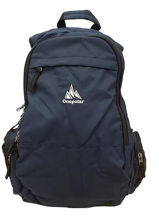 Рюкзак міський onepolar w1730 blue 30 л чоловічий спортивний для подорожей та повсякденного використання синій
