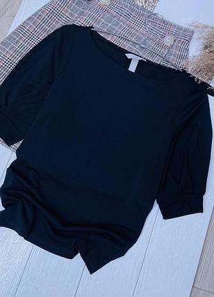 Класична блуза h&m xs блуза з об’ємними рукавами пряма блуза базова