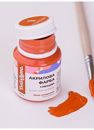 Акриловая краска глянцевая, сиена натуральная 20 мл acpt1
