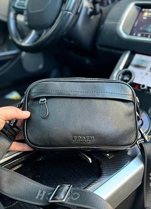 Чоловіча сумка coach чорна