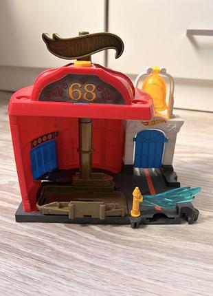 Пожежна частина трек хот вилс hot wheels пожарная часть