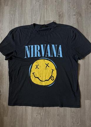 Футболка рок мерч nirvana