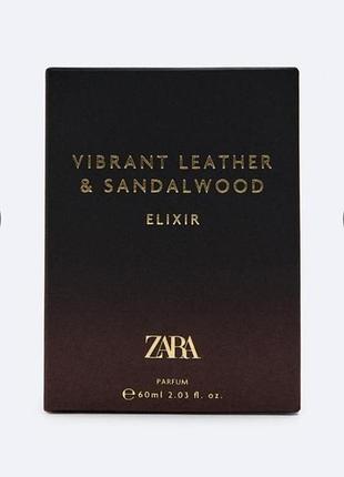 Zara vibrant leather &amp; santalwood elixir 60 ml