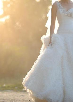 Весільне плаття sottero & midglay, розмір s, 36