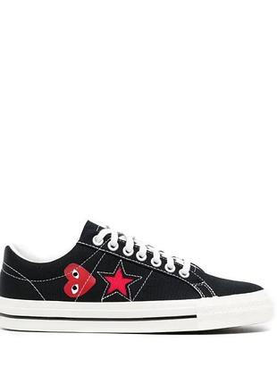 Шикарнючі стильні кеди comme des garçons play x converse, оригінал