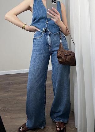 Джинси фасону wide leg h&amp;m