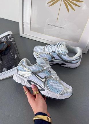 Стильные женские кроссовки nike v5 rnr white/silver/blue