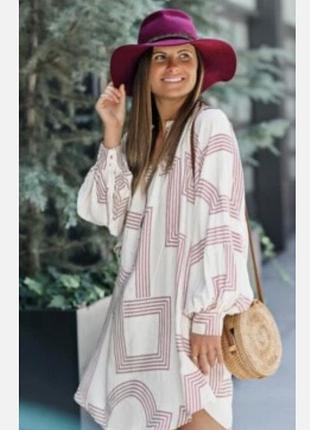 Вискозная с широкими рукавами рубашка 👕 туника