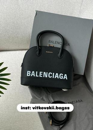Сумочка  black grained leather ville top handle bag ❤️‍🩹