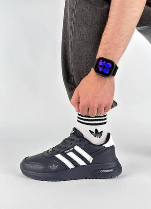 Adidas retropy dark navy white 5