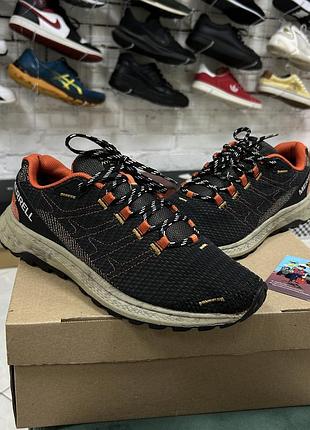 Чоловічі трекінгові кросівки merrell fly strike трейлові оригінал для бігу хайкігу трейлу гір лісу спортивні сітка легкі літні бу 42-43 р похідні
