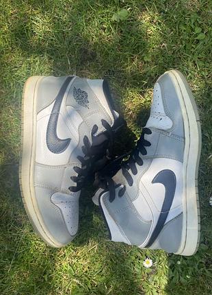 Jordan 1 high | 37 розмір | 24,5 см | сірі