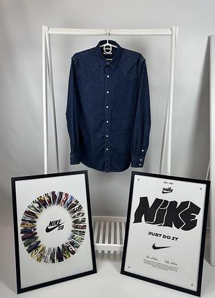 Оригінальна сорочка suitsupply japanese denim